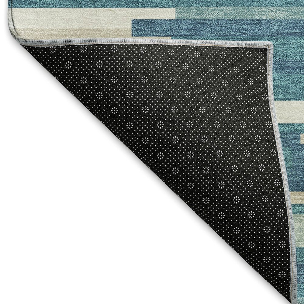 Premium Machine Washable Mayfield AMF894 Teal 3' x 5' Rug. Picture 2