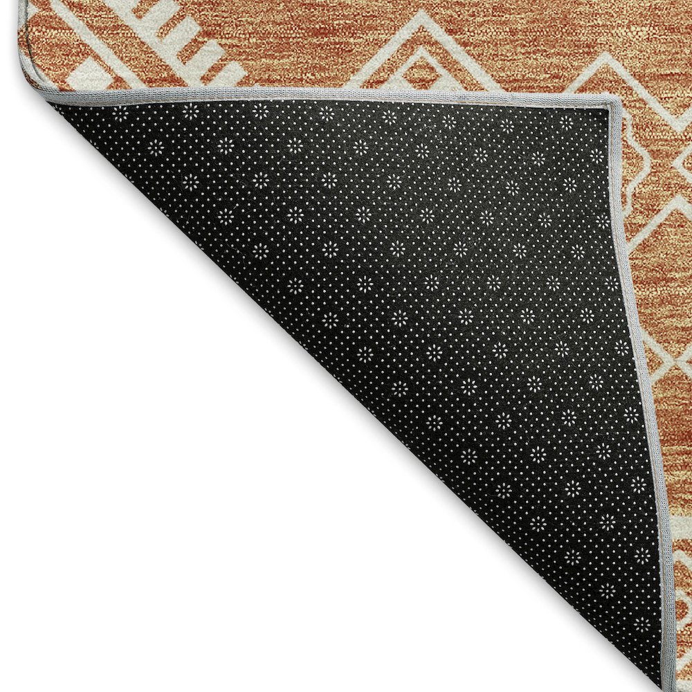 Premium Machine Washable Mayfield AMF901 Copper 3' x 5' Rug. Picture 2