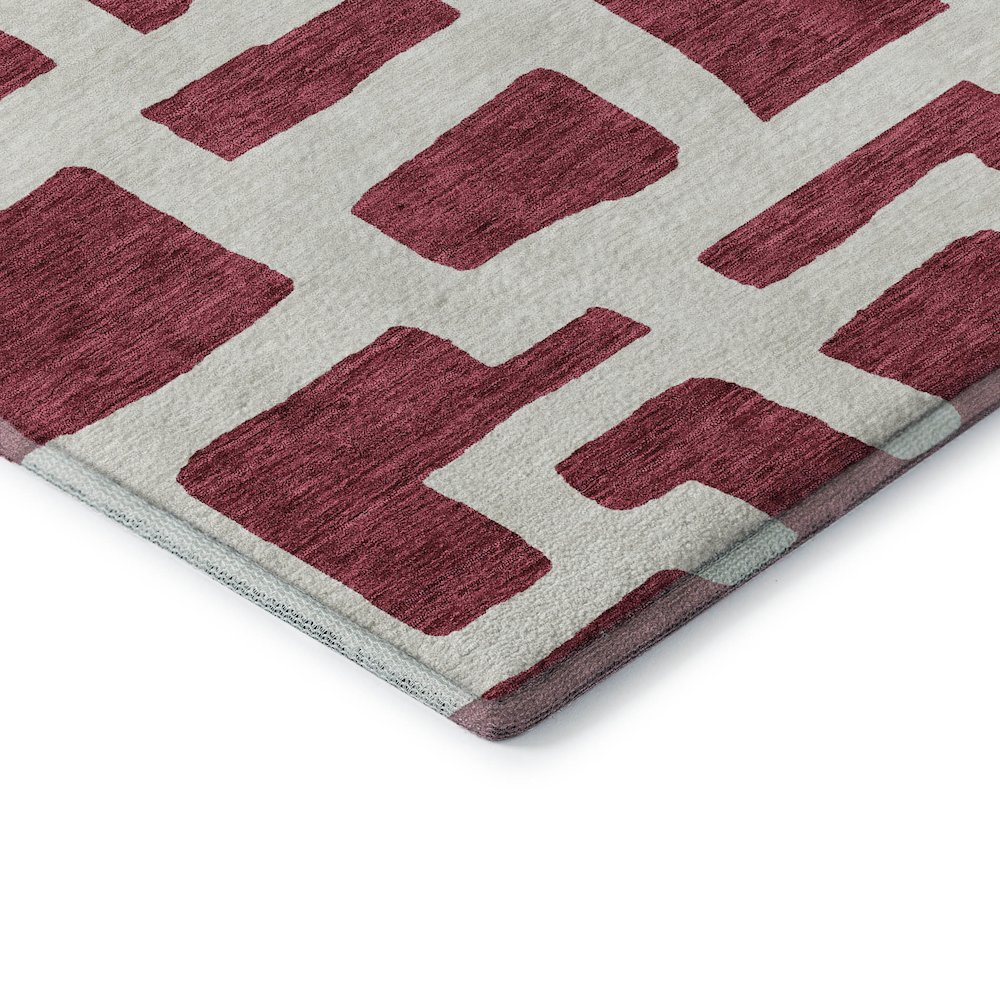 Premium Machine Washable Mayfield AMF903 Garnet 3' x 5' Rug. Picture 3