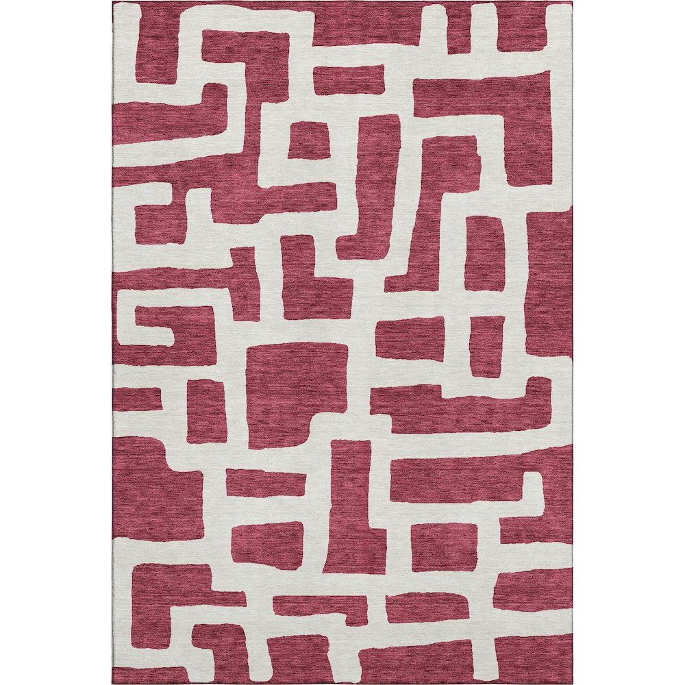 Premium Machine Washable Mayfield AMF903 Garnet 8' x 10' Rug. Picture 1