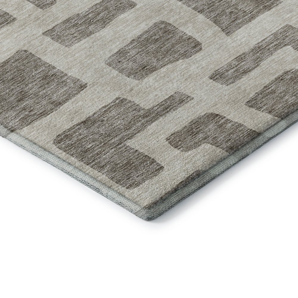 Premium Machine Washable Mayfield AMF903 Taupe 3' x 5' Rug. Picture 3