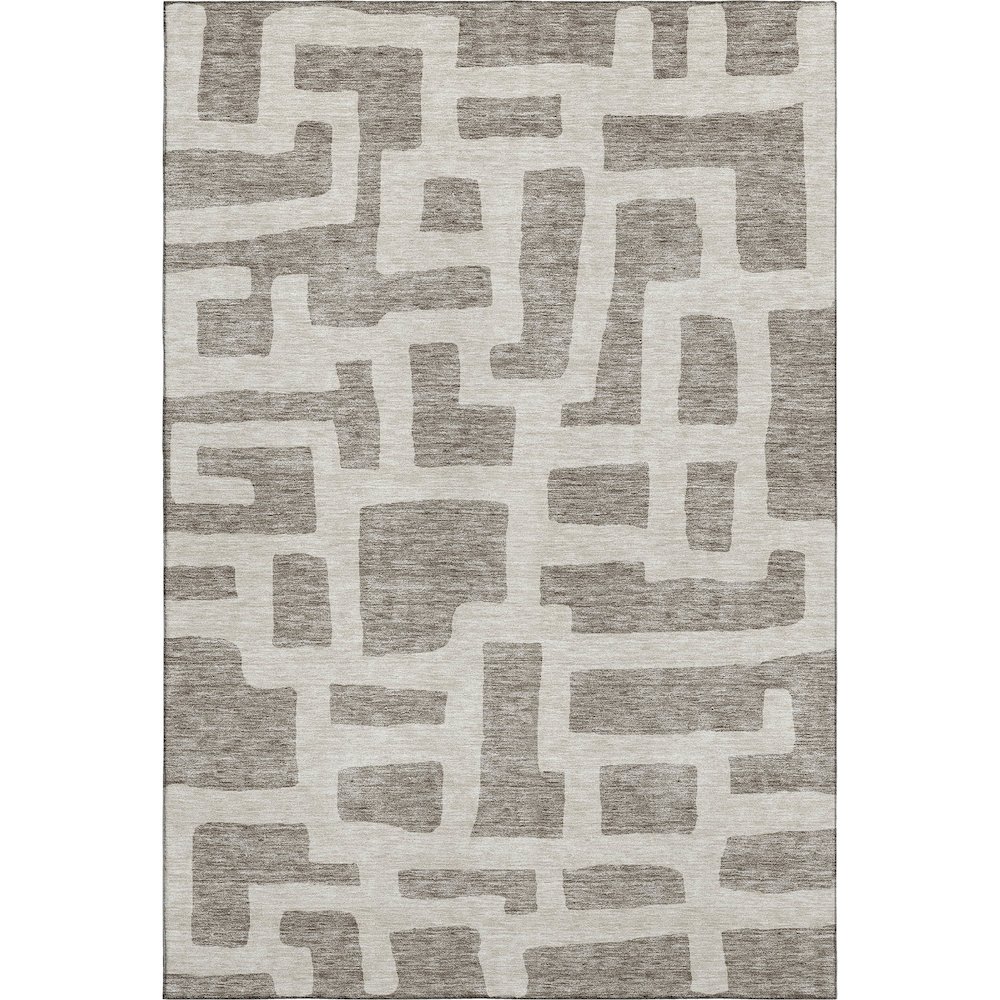 Premium Machine Washable Mayfield AMF903 Taupe 8' x 10' Rug. Picture 1