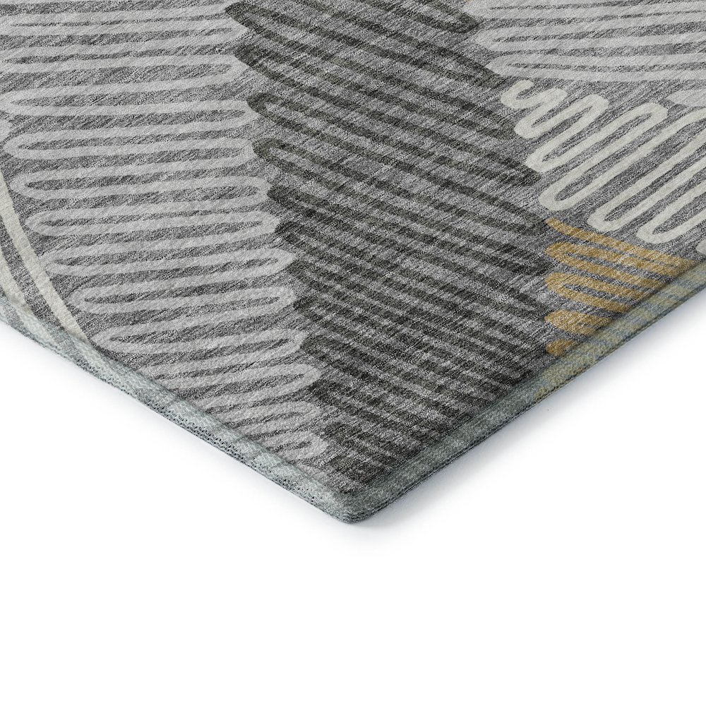 Premium Machine Washable Mayfield AMF904 Gray 3' x 5' Rug. Picture 3