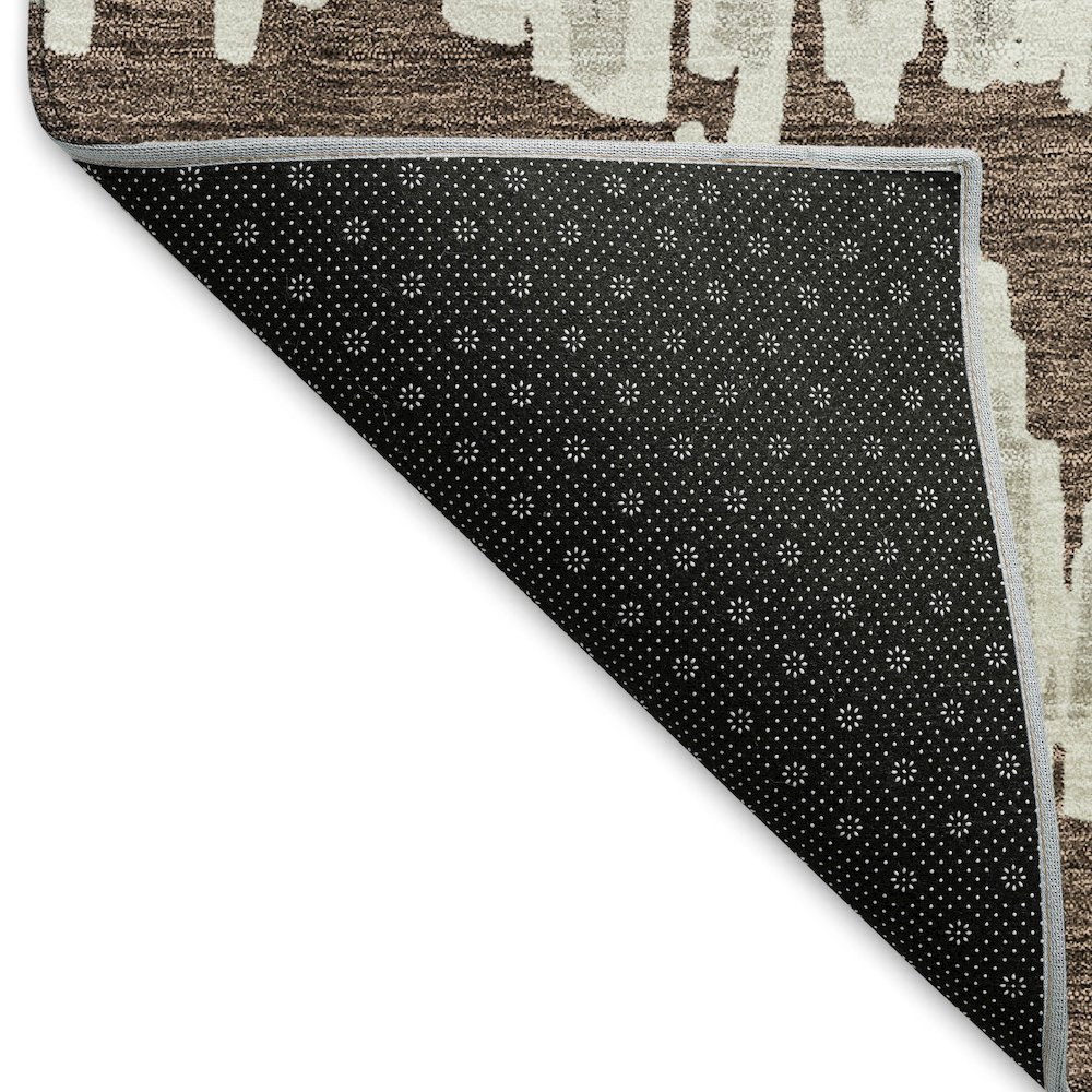 Premium Machine Washable Mayfield AMF905 Brown 3' x 5' Rug. Picture 2