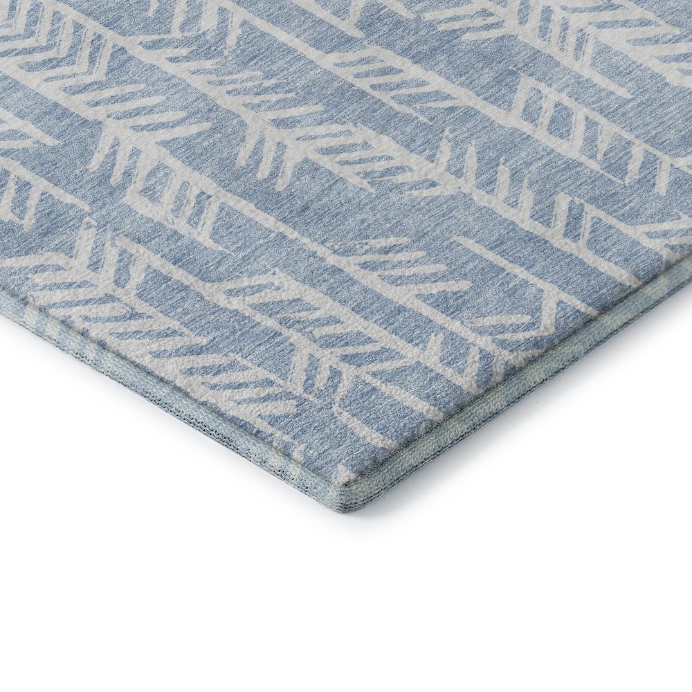 Premium Machine Washable Mayfield AMF906 Sky 3' x 5' Rug. Picture 3