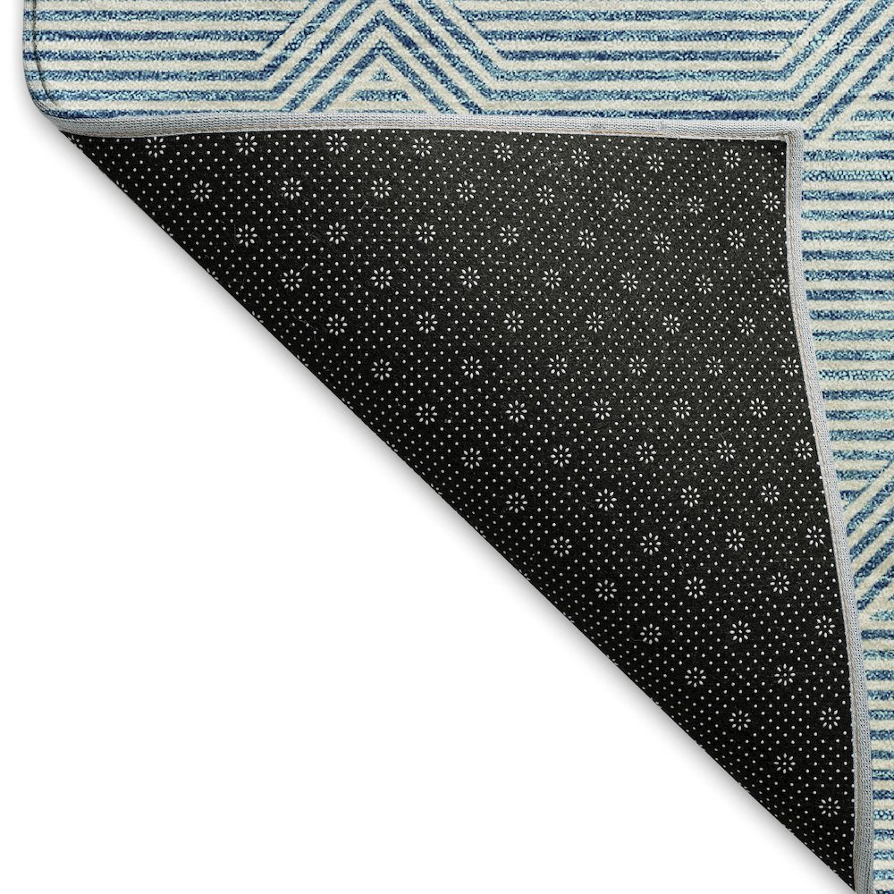Premium Machine Washable Mayfield AMF910 Teal 3' x 5' Rug. Picture 2