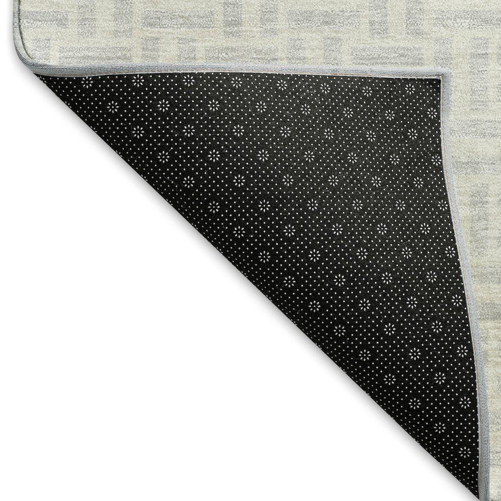 Premium Machine Washable Mayfield AMF911 Silver 3' x 5' Rug. Picture 2