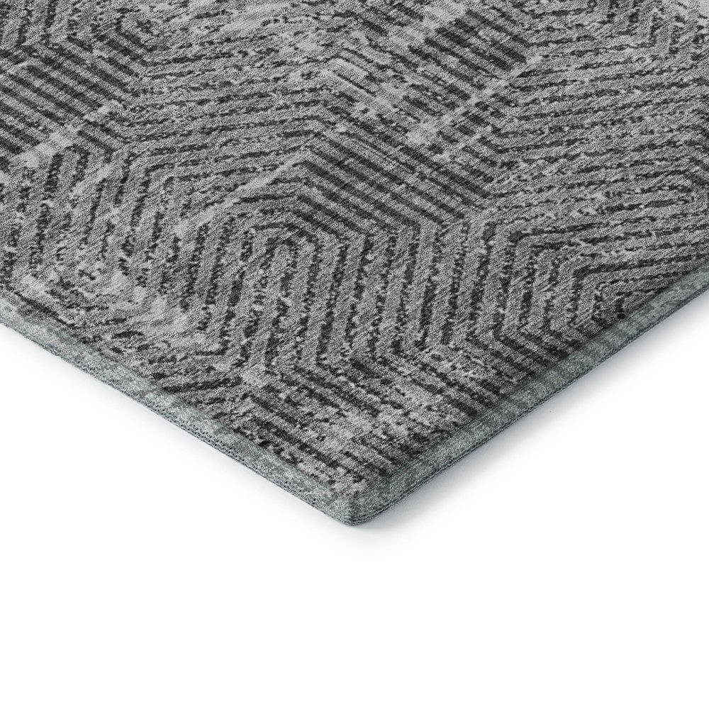 Premium Machine Washable Mayfield AMF912 Gray 3' x 5' Rug. Picture 3