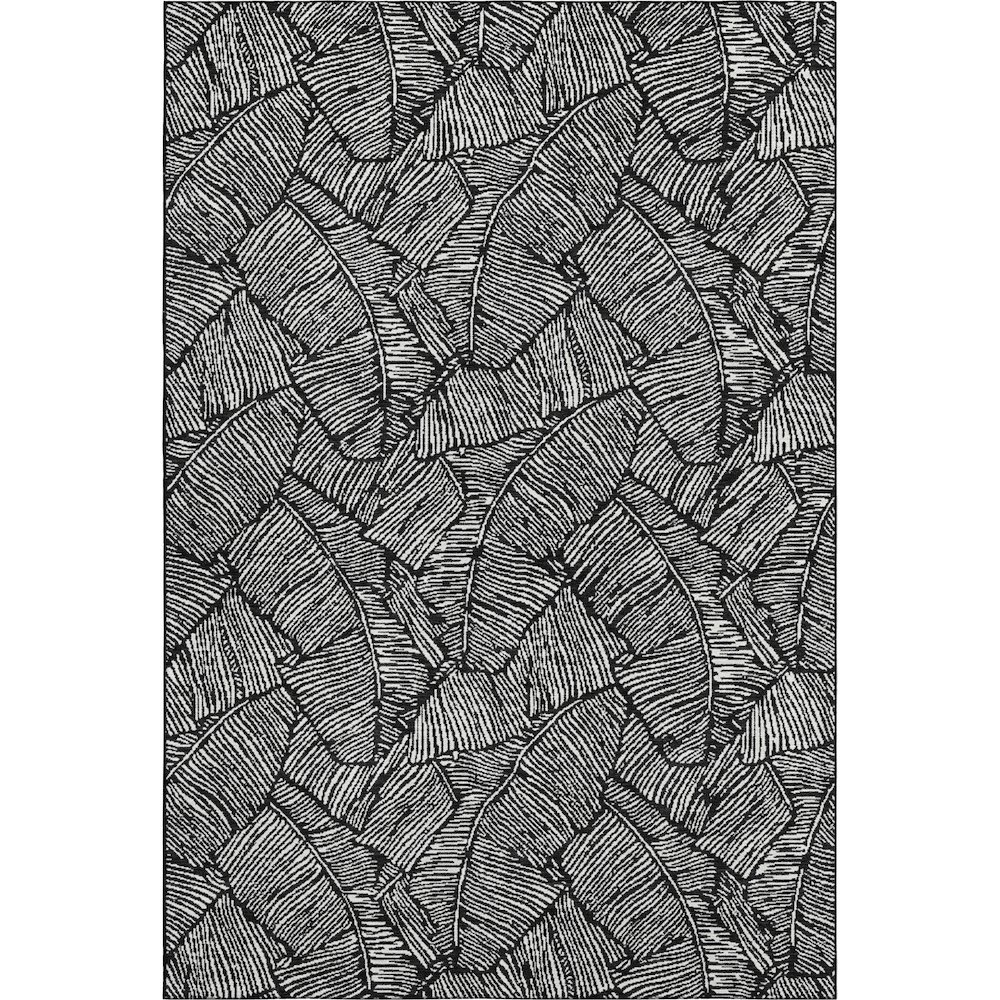 Premium Machine Washable Mayfield AMF913 Black 8' x 10' Rug. Picture 1