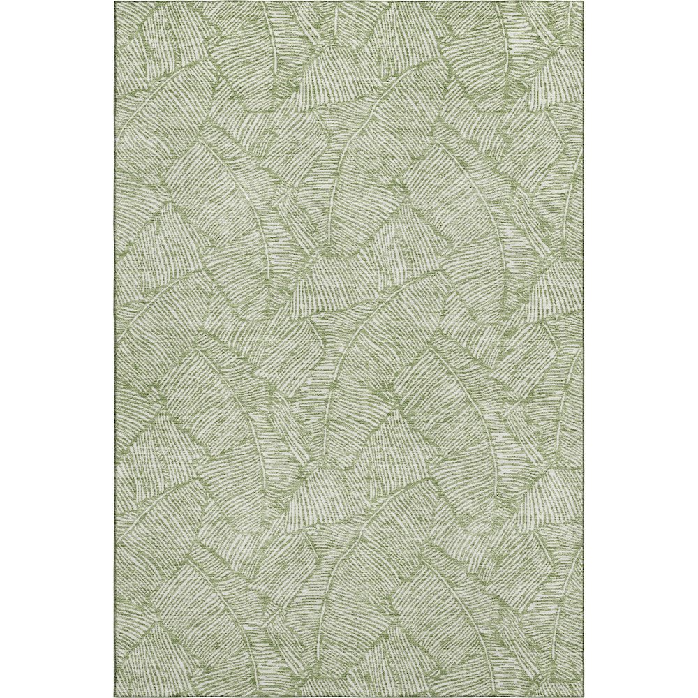 Premium Machine Washable Mayfield AMF913 Green 8' x 10' Rug. Picture 1