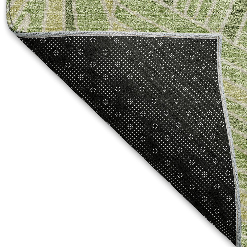 Premium Machine Washable Mayfield AMF915 Green 3' x 5' Rug. Picture 2