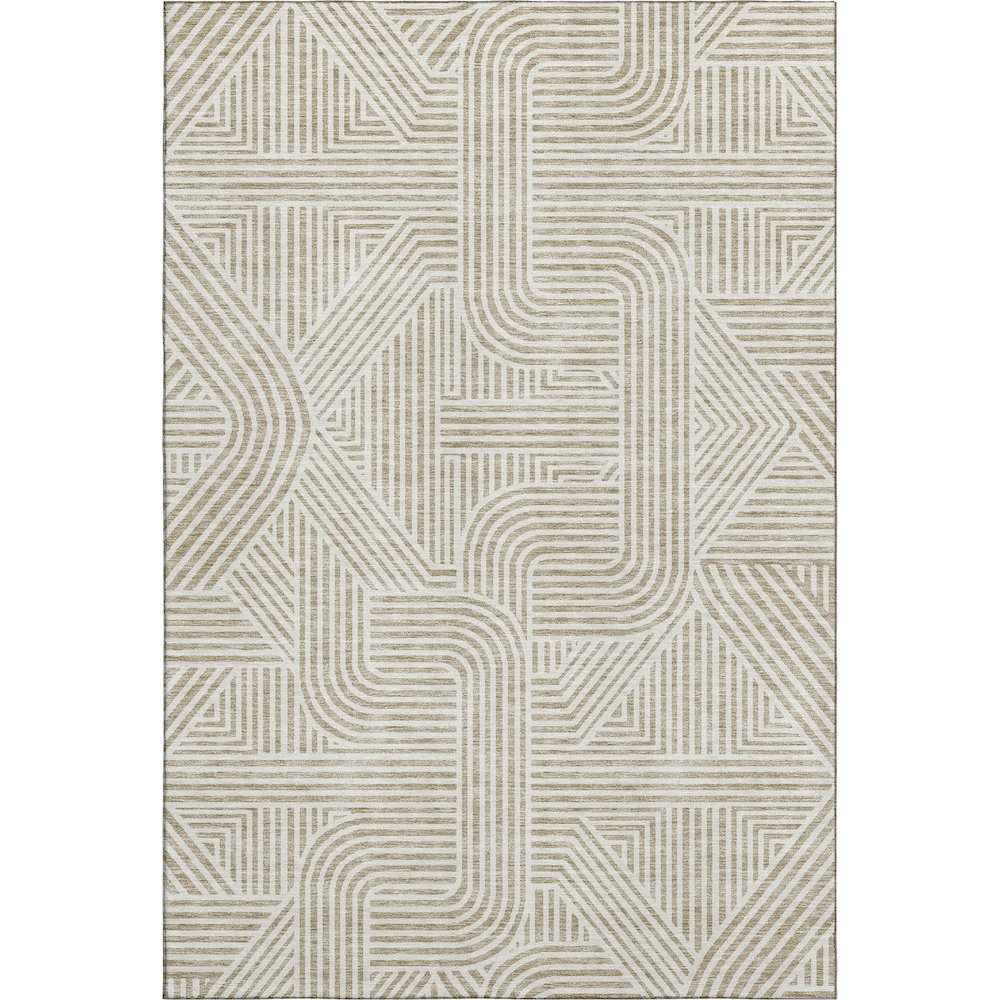 Premium Machine Washable Mayfield AMF917 Beige 8' x 10' Rug. Picture 1