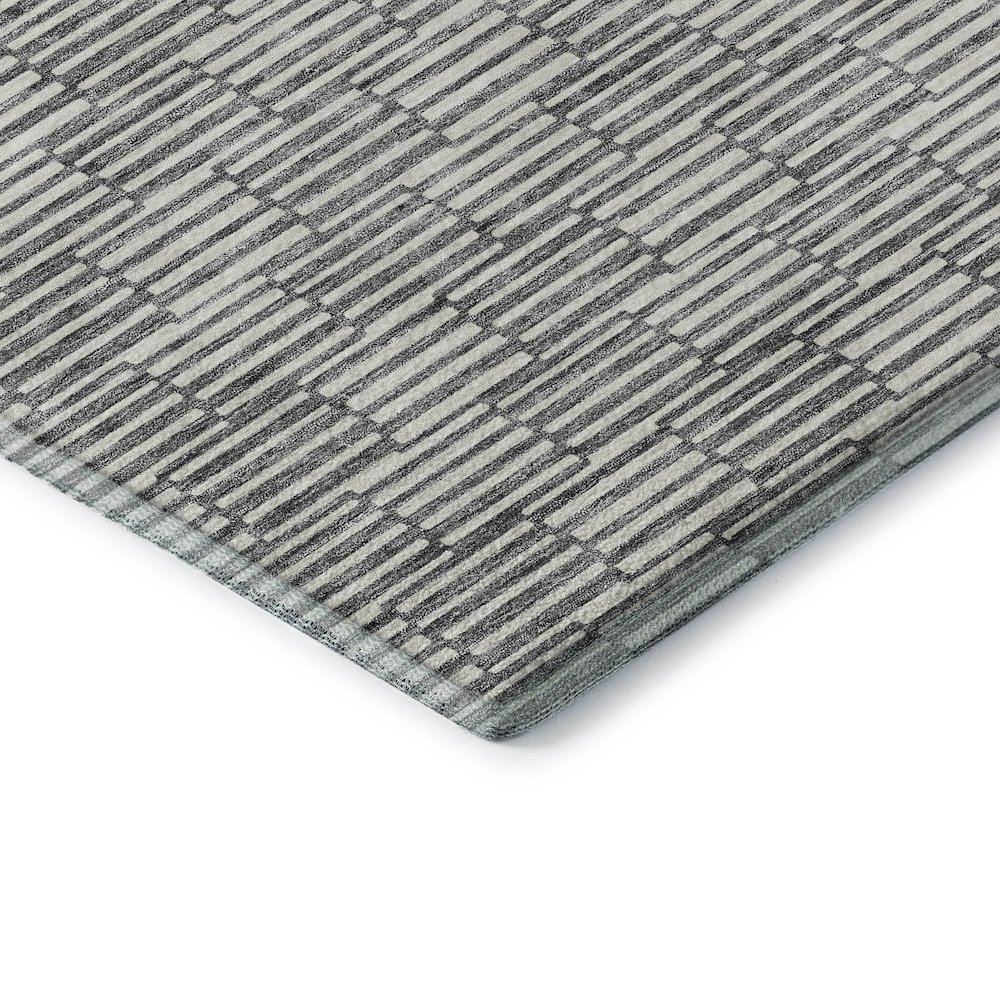 Premium Machine Washable Mayfield AMF918 Gray 3' x 5' Rug. Picture 3