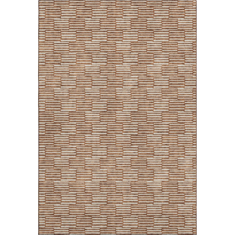 Premium Machine Washable Mayfield AMF918 Paprika 8' x 10' Rug. Picture 1