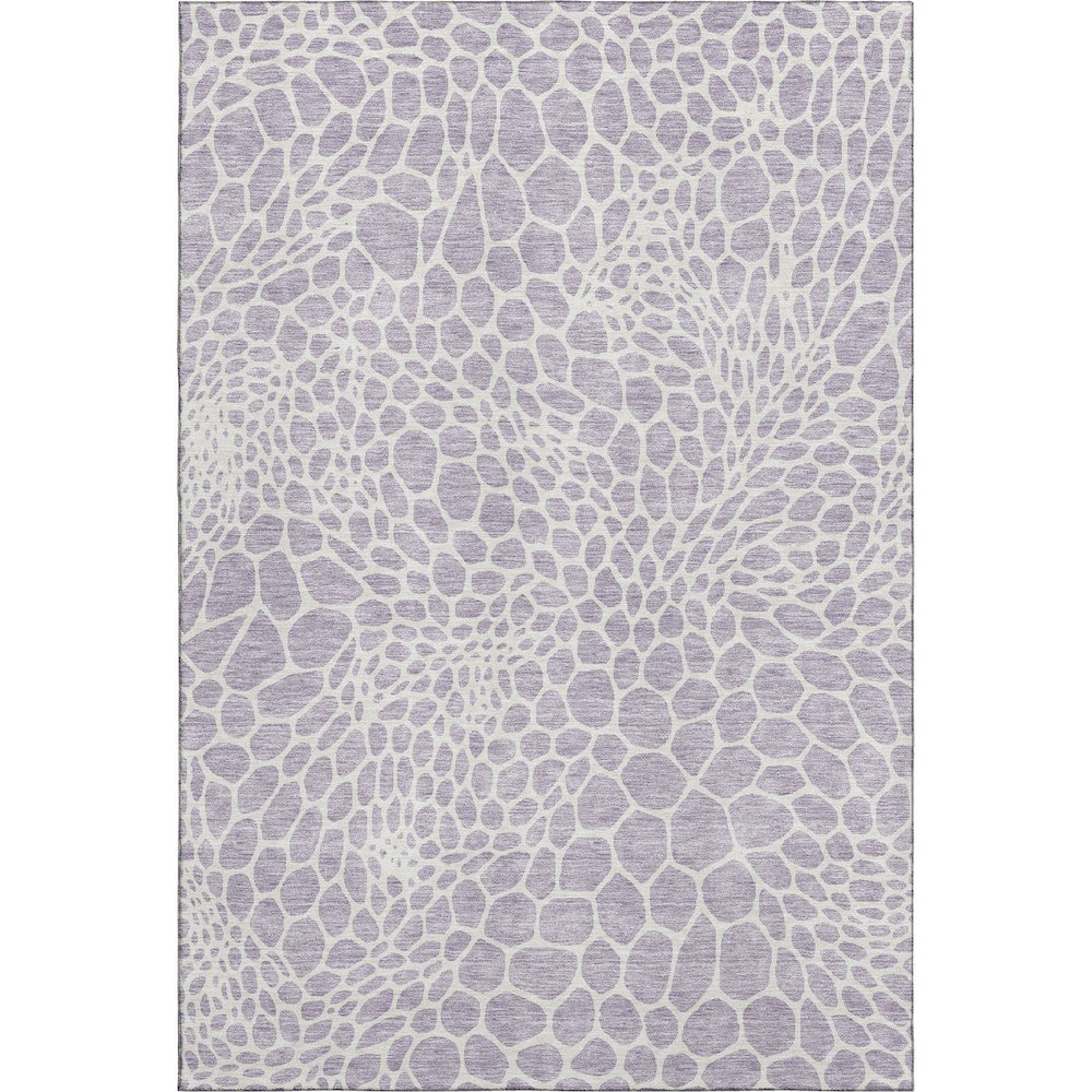 Premium Machine Washable Mayfield AMF919 Lilac 8' x 10' Rug. Picture 1