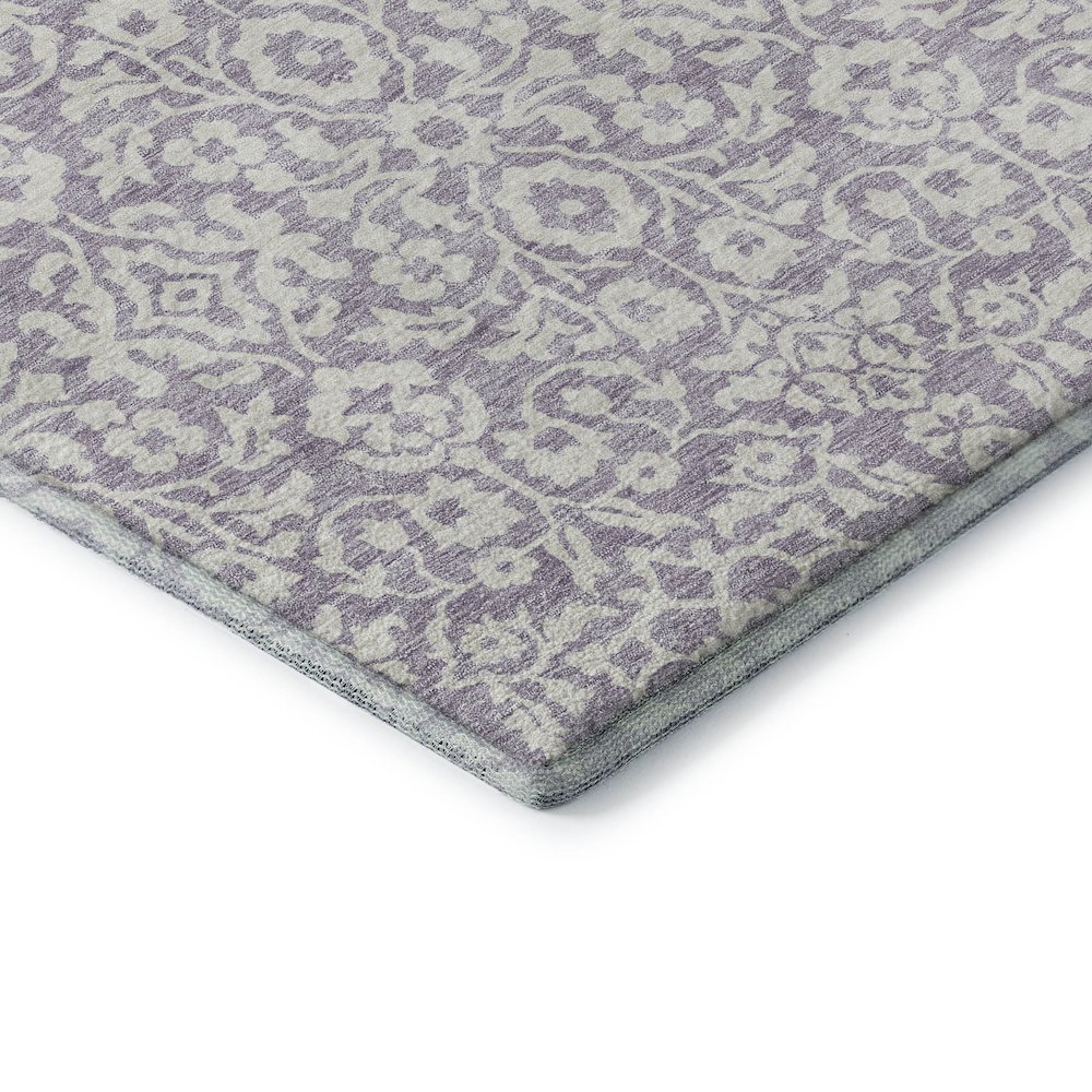 Premium Machine Washable Mayfield AMF920 Lavender 3' x 5' Rug. Picture 3