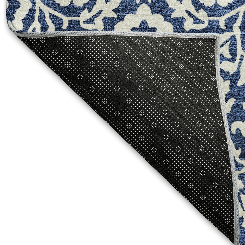 Premium Machine Washable Mayfield AMF920 Navy 3' x 5' Rug. Picture 2