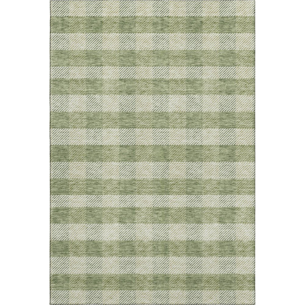 Premium Machine Washable Mayfield AMF924 Green 8' x 10' Rug. Picture 1