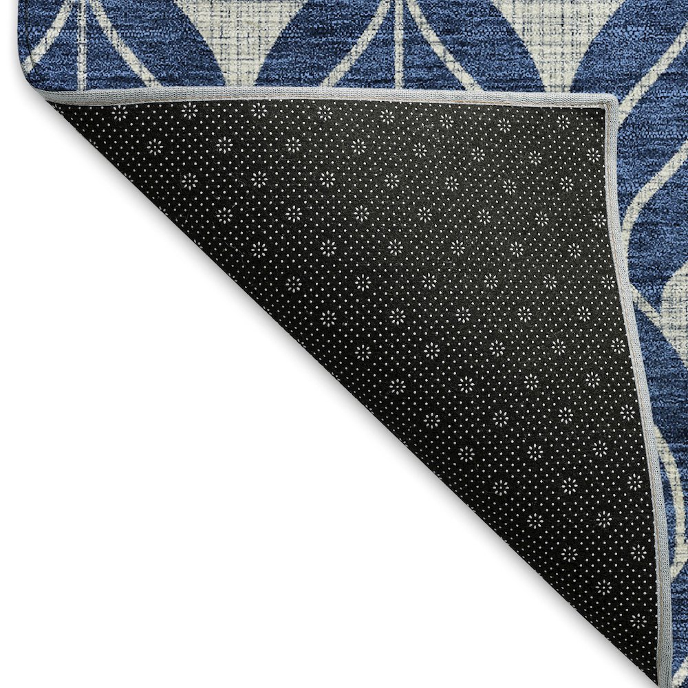 Premium Machine Washable Mayfield AMF927 Navy 3' x 5' Rug. Picture 2