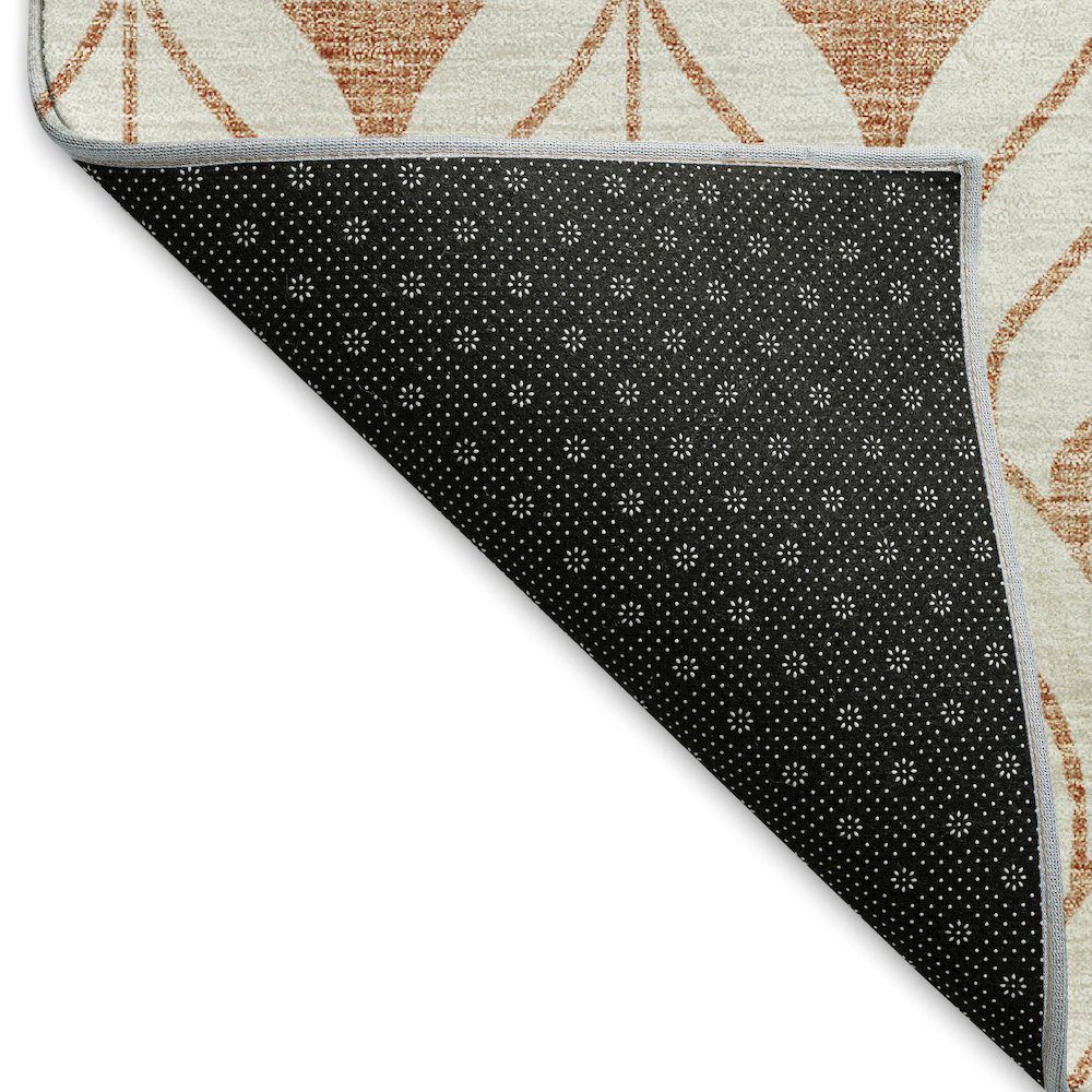 Premium Machine Washable Mayfield AMF927 Salmon 3' x 5' Rug. Picture 2