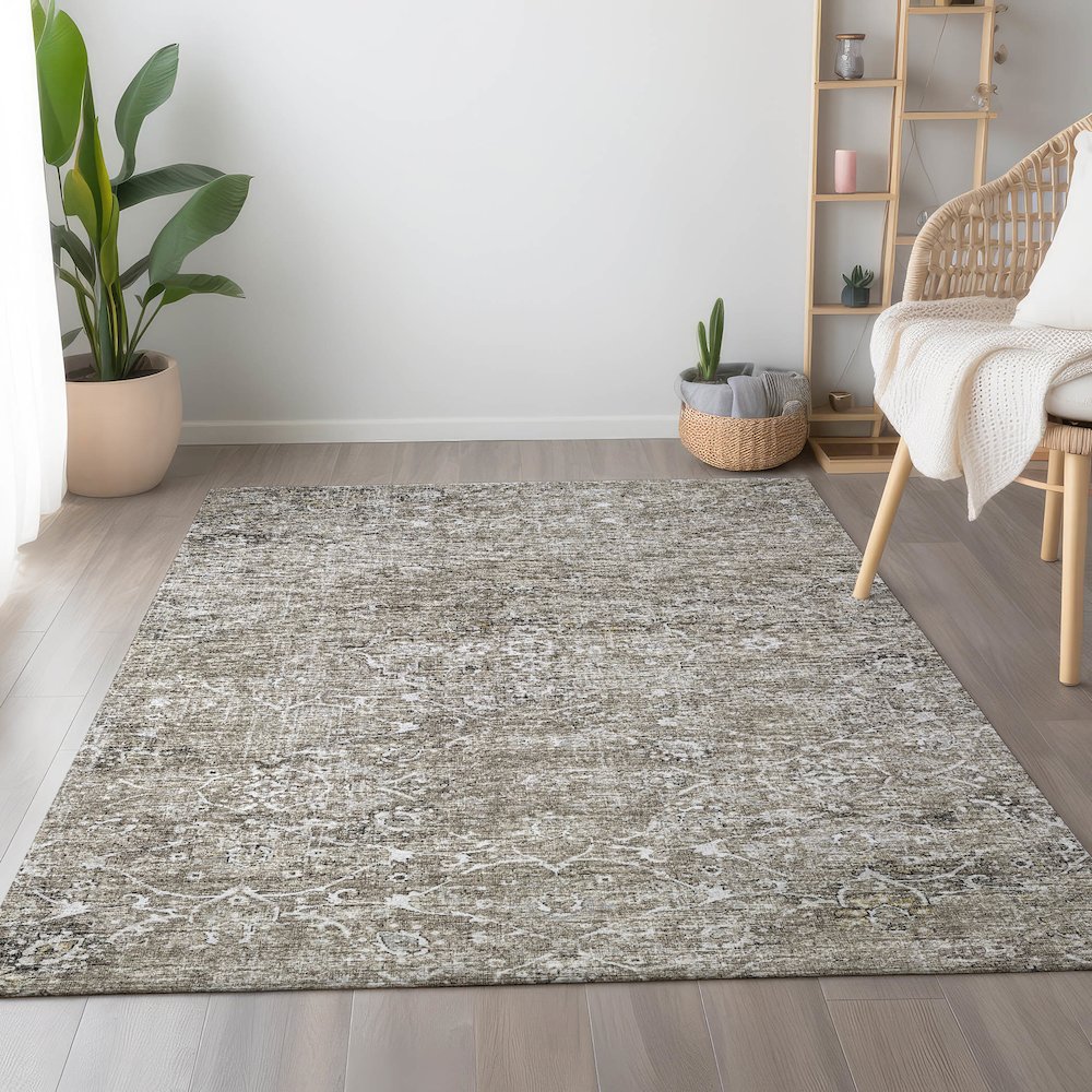 Premium Machine Washable Mayfield  Pebble 8' x 10' Rug. Picture 5