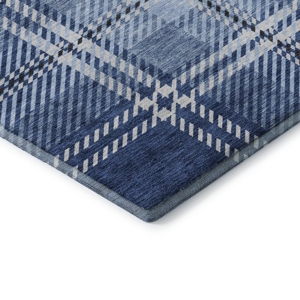 Premium Machine Washable Mayfield AMF935 Navy 3' x 5' Rug. Picture 3