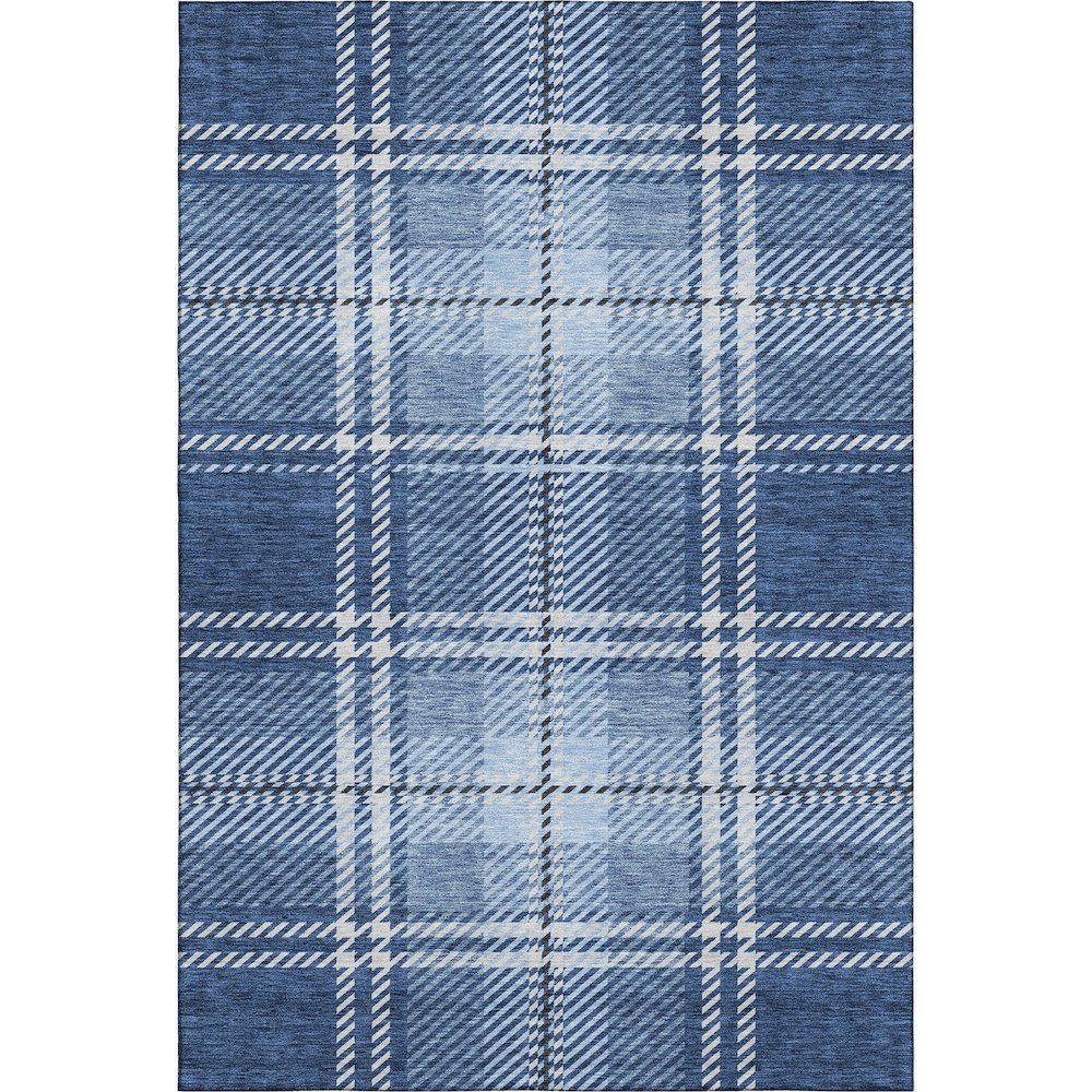Premium Machine Washable Mayfield AMF935 Navy 8' x 10' Rug. Picture 1