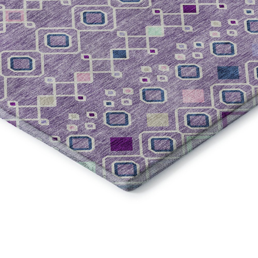 Premium Machine Washable Mayfield AMF938 Lavender 3' x 5' Rug. Picture 3