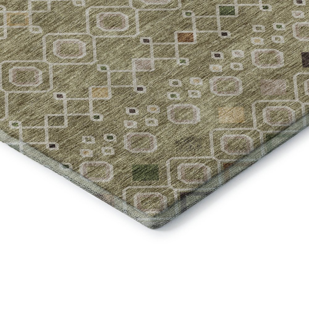 Premium Machine Washable Mayfield AMF938 Sage 3' x 5' Rug. Picture 3