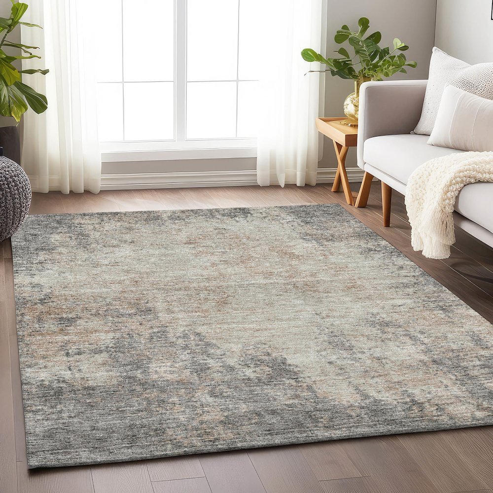 Premium Machine Washable Mayfield AMF940 Taupe 8' x 10' Rug. Picture 5
