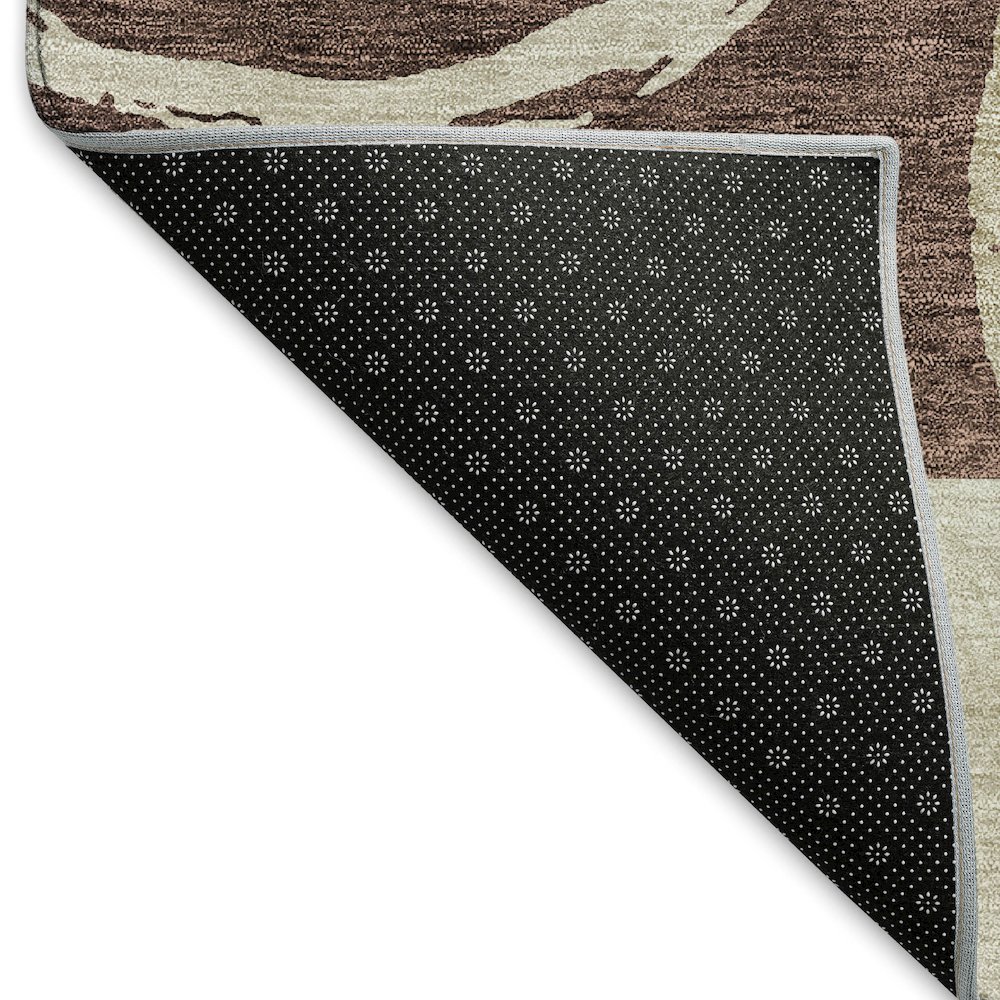 Premium Machine Washable Mayfield AMF943 Brown 3' x 5' Rug. Picture 2