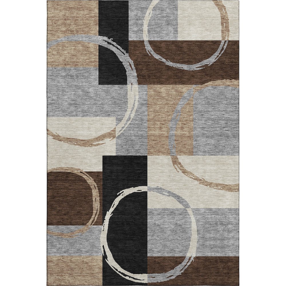 Premium Machine Washable Mayfield AMF943 Pewter 8' x 10' Rug. Picture 1
