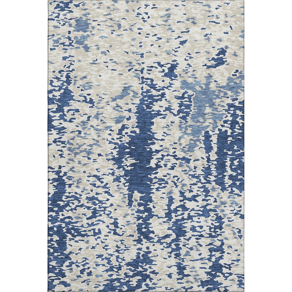 Premium Machine Washable Mayfield AMF944 Navy 8' x 10' Rug. Picture 1