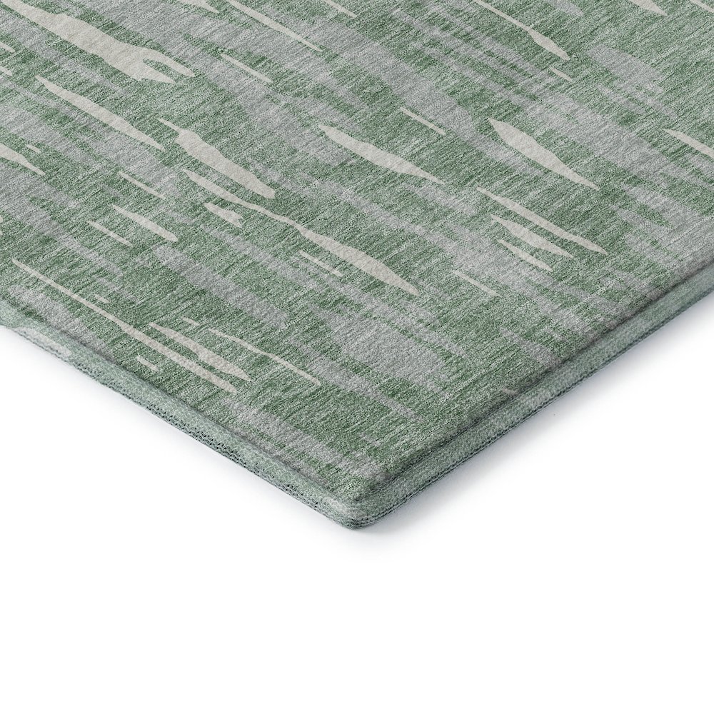 Premium Machine Washable Mayfield AMF945 Sage 3' x 5' Rug. Picture 3