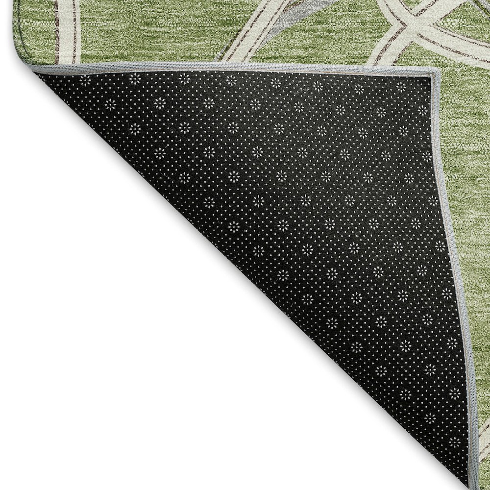 Premium Machine Washable Mayfield AMF948 Aloe 3' x 5' Rug. Picture 2