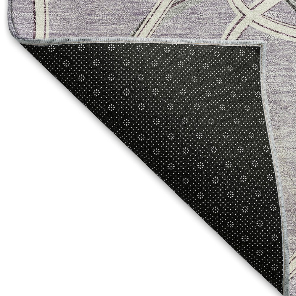 Premium Machine Washable Mayfield AMF948 Lavender 3' x 5' Rug. Picture 2