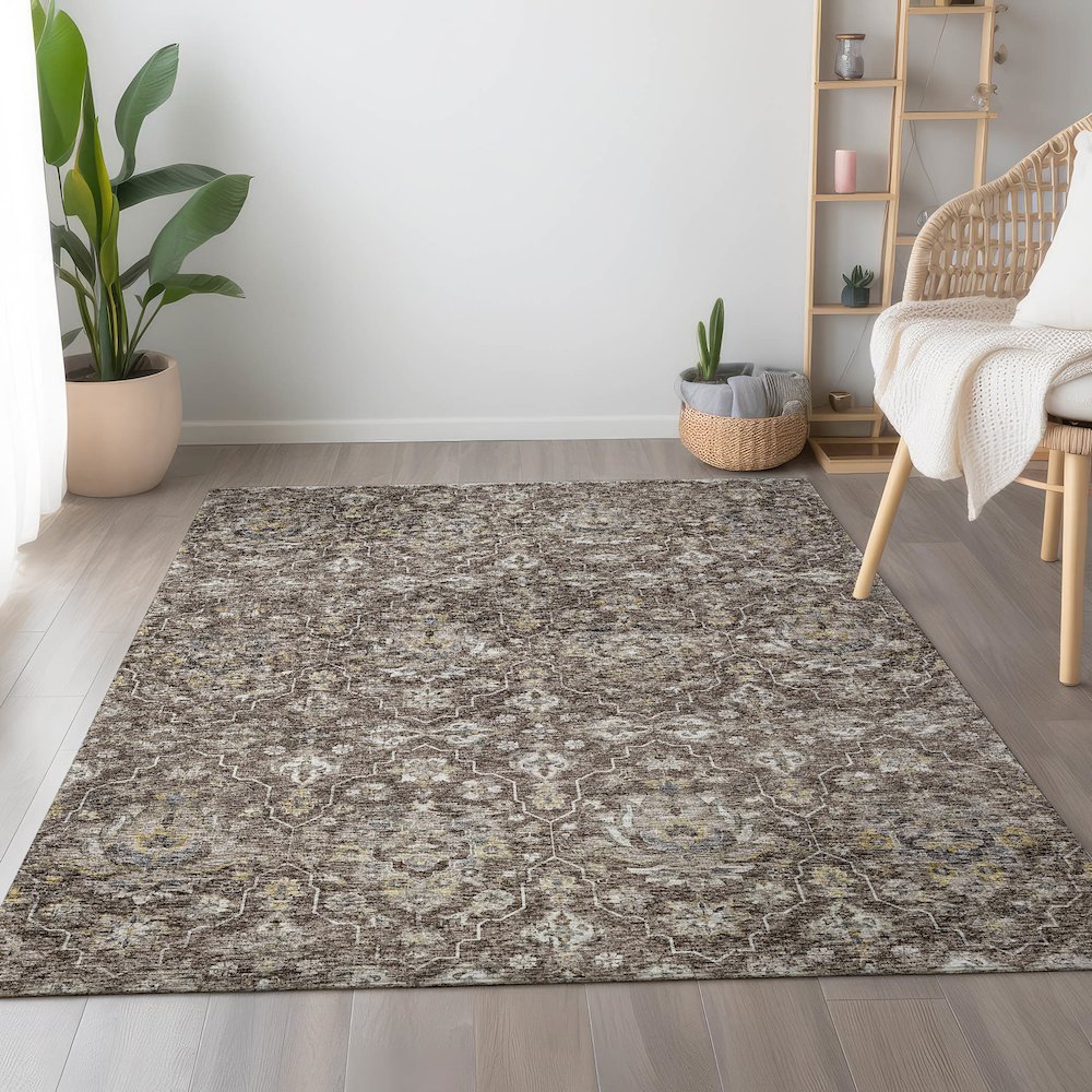Premium Machine Washable Mayfield  Driftwood 8' x 10' Rug. Picture 5