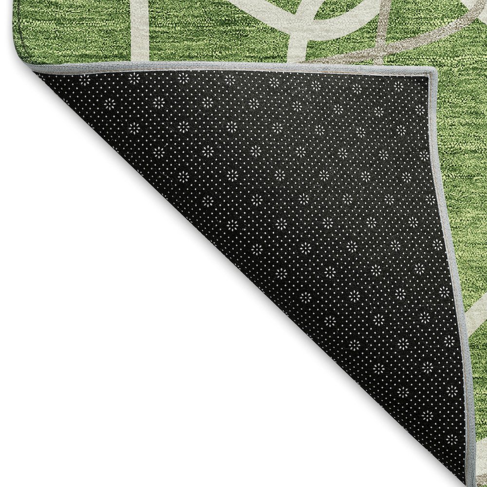 Premium Machine Washable Mayfield AMF950 Green 3' x 5' Rug. Picture 2