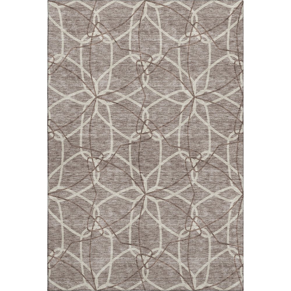 Premium Machine Washable Mayfield AMF950 Taupe 8' x 10' Rug. Picture 1