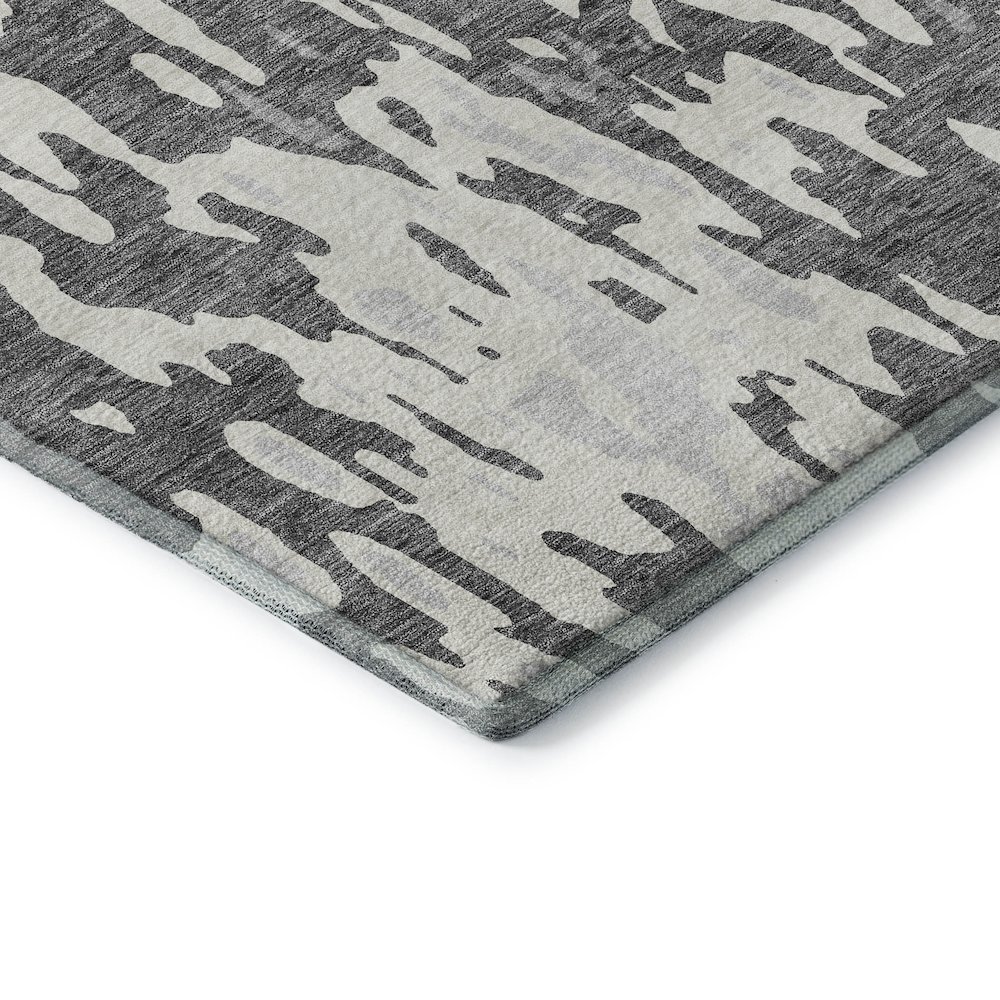 Premium Machine Washable Mayfield AMF957 Gray 3' x 5' Rug. Picture 3