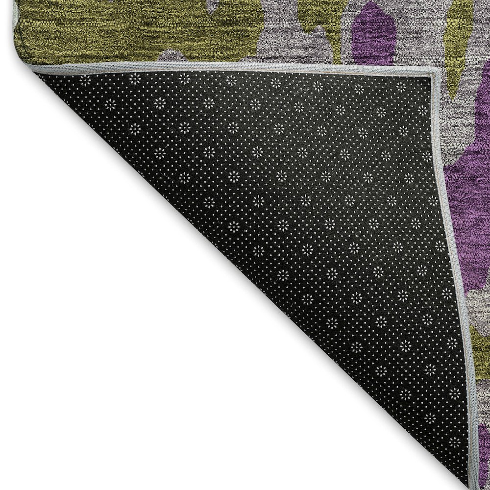 Premium Machine Washable Mayfield AMF957 Olive 3' x 5' Rug. Picture 2