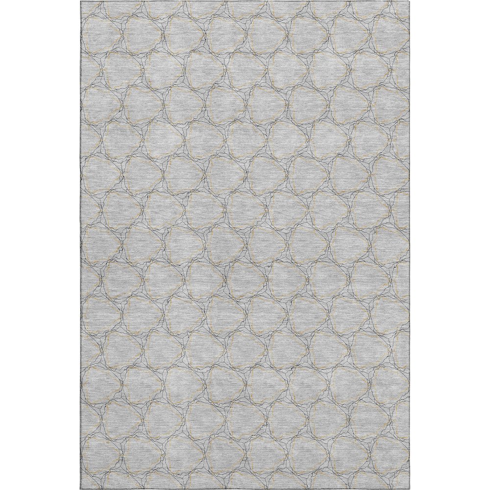 Premium Machine Washable Mayfield AMF960 Gray 8' x 10' Rug. Picture 1