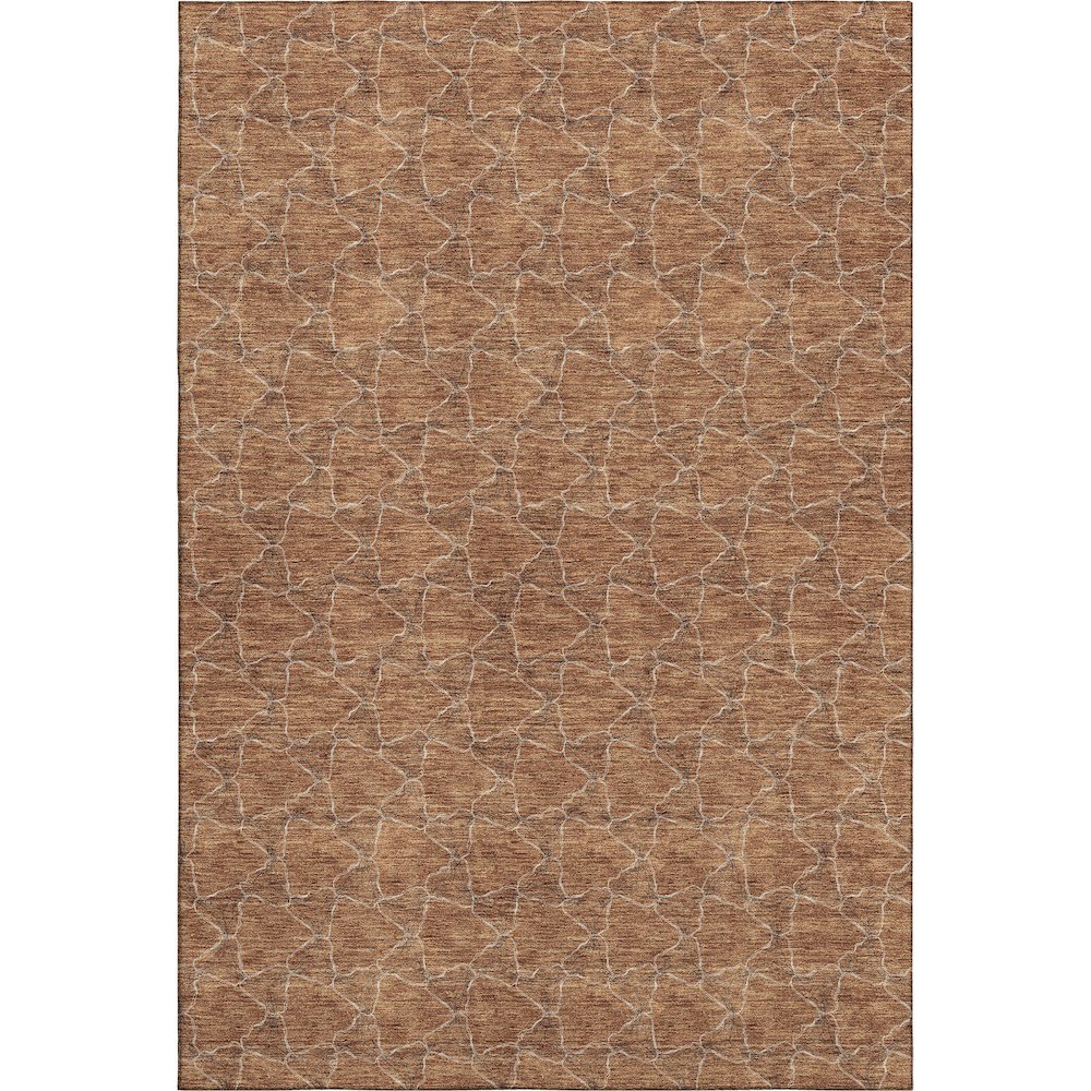 Premium Machine Washable Mayfield AMF960 Paprika 8' x 10' Rug. Picture 1