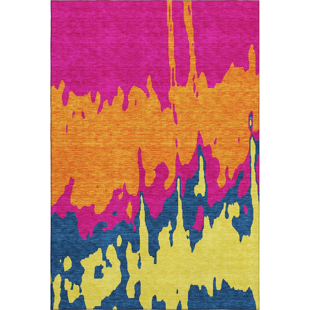 Premium Machine Washable Mayfield AMF961 Pink 8' x 10' Rug. Picture 1