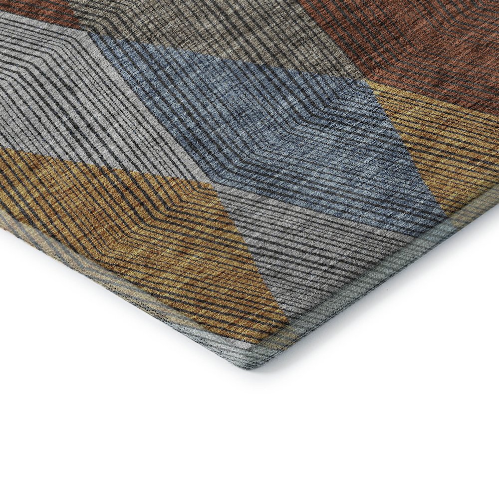 Premium Machine Washable Mayfield AMF962 Gray 3' x 5' Rug. Picture 3
