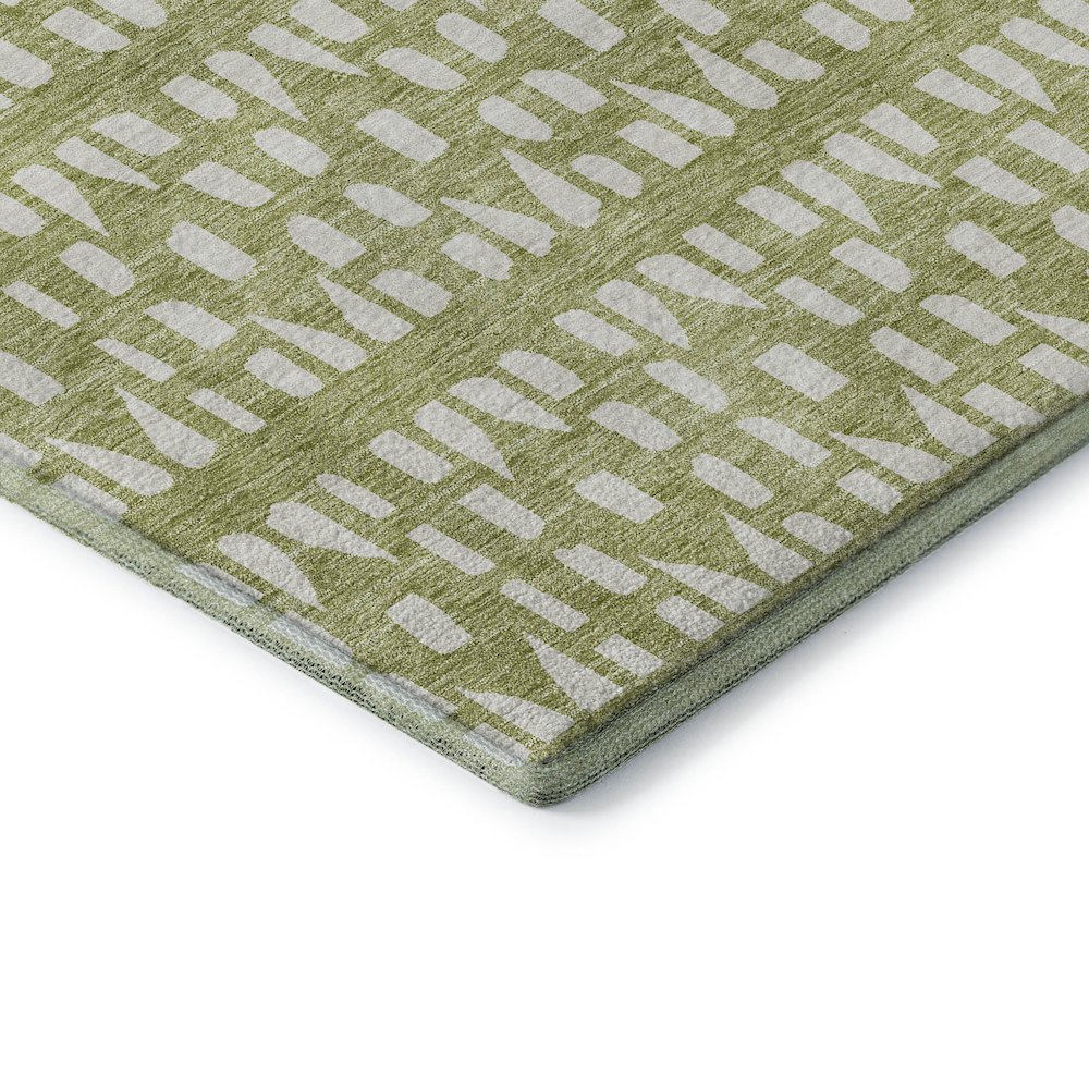 Premium Machine Washable Mayfield AMF963 Aloe 3' x 5' Rug. Picture 3