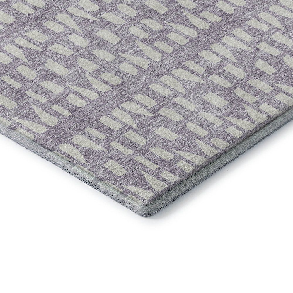 Premium Machine Washable Mayfield AMF963 Lavender 3' x 5' Rug. Picture 3