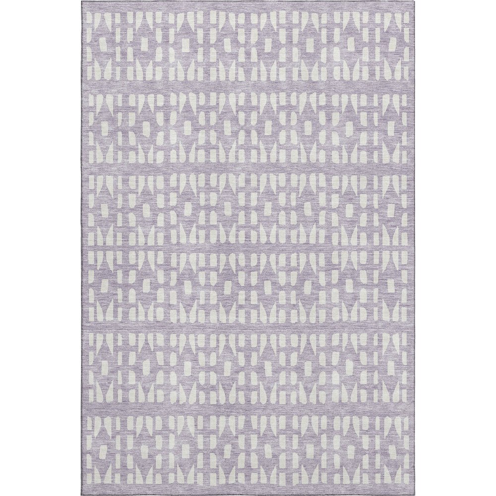 Premium Machine Washable Mayfield AMF963 Lavender 8' x 10' Rug. Picture 1