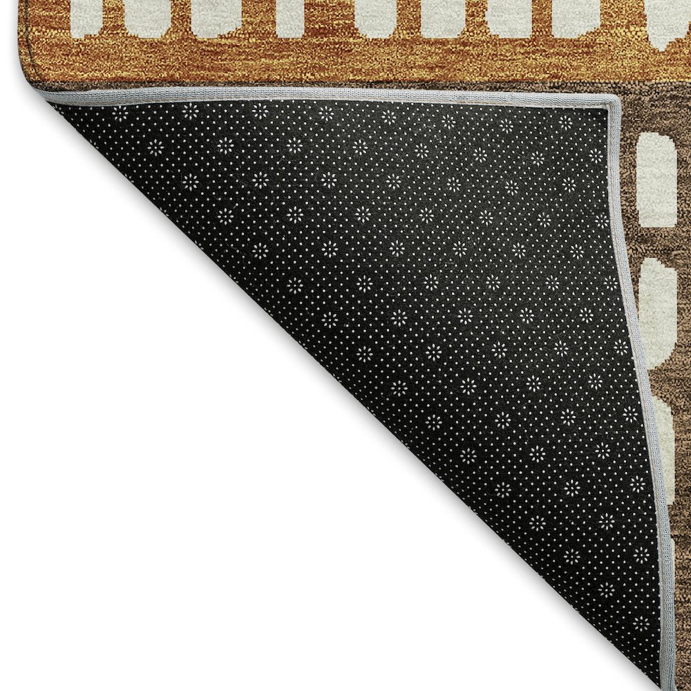 Premium Machine Washable Mayfield AMF964 Coffee 3' x 5' Rug. Picture 2
