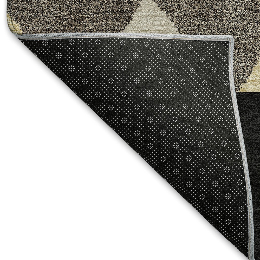 Premium Machine Washable Mayfield AMF965 Black 3' x 5' Rug. Picture 2